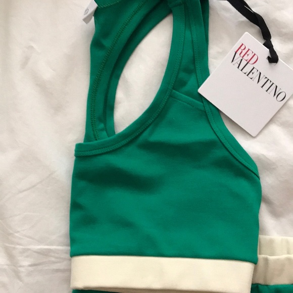 Red Valentino Jersey Sports Bra Top - Picture 6 of 8